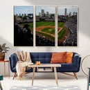 Chicago Cubs Baseball Team Print - Wrigley Field Stadium