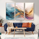 Abstract Flowing Colors Wall Art Canvas Print