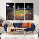 Fenway Park Wall Art Canvas Print | Large Baseball Stadium