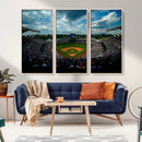 3-Panel Kauffman Stadium Wall Art Print | Large Kansas City
