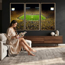 Stadium in Michigan Wall Art Canvas Print, Framed American