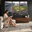 New York Yankees Baseball Team Print - Yankee Stadium Wall