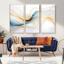 Decorative Turquoise Abstract Wave Wall Art Canvas Print by MyGreatCanvas | Canvas Wall Art Prints | Photo Prints & Wall Decor