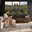 Football Stadium Wall Art – Framed Sports Field Canvas