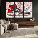 Jordan Shoes Graffiti Wall Art Canvas Print- Jordan Graffiti