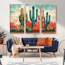 Colorful Cacti Wall Art – Framed Vibrant Succulent Canvas by MyGreatCanvas | Canvas Wall Art Prints | Photo Prints & Wall Decor