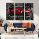 Ferrari Pit Stop Canvas Wall Art – Precision and Speed