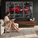 Ferrari Pit Stop Canvas Wall Art – Precision and Speed