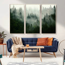 Misty Forest Wall Art – Tranquil Green Woodland Canvas by MyGreatCanvas | Canvas Wall Art Prints | Photo Prints & Wall Decor