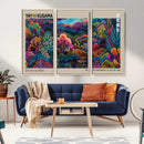 Framed Japanese 1986 Wall Art Print, Yayoi Kusama 1986 Wall