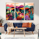 Abstract Kusama Print - Landscape Canvas Wall Art Print -