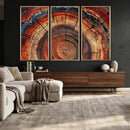 Abstract Tree Ring Art, Colorful Tree Ring Wall Decor, by MyGreatCanvas | Canvas Wall Art Prints | Photo Prints & Wall Decor