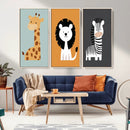 Boho Jungle Animal Nursery Wall Art Prints – Safari Decor