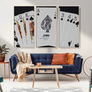 Poker Wall Art - Playing Cards Canvas Wall Art Print - Ace