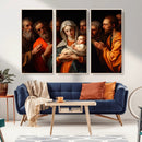 Religious Canvas Wall Art Print - Madonna and Child with