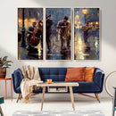 Afro Abstract Jazz Music Wall Art Canvas Print – Colorful