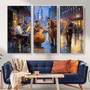 Colorful Jazz Wall Art - African American Music Canvas Print