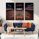 Texas Stadium Night Game Wall Art Canvas Print – Vibrant