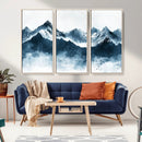 Snowy Peaks Wall Art – Framed Misty Mountain Canvas Artwork by MyGreatCanvas | Canvas Wall Art Prints | Photo Prints & Wall Decor