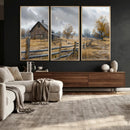 Rustic Autumn Farmhouse Wall Art Canvas Print – Serene