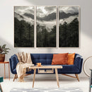 Moody Forest Wall Art – Framed Mountain Fog Canvas Artwork, by MyGreatCanvas | Canvas Wall Art Prints | Photo Prints & Wall Decor
