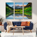 Majestic Snow-Capped Peaks Wall Art Canvas Print, Vibrant by MyGreatCanvas | Canvas Wall Art Prints | Photo Prints & Wall Decor