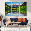 Maroon Bells Lake Wall Art Canvas Print – Framed Majestic