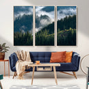 Misty Forest Wall Art Canvas Print, Serene Pine Hills and by MyGreatCanvas | Canvas Wall Art Prints | Photo Prints & Wall Decor