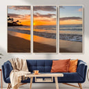 Tropical Beach Wall Art – Framed Sunset Ocean Canvas by MyGreatCanvas | Canvas Wall Art Prints | Photo Prints & Wall Decor