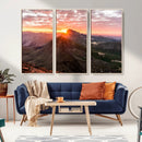 Mountain Sunrise Wall Art – Framed Alpine Ridge Canvas by MyGreatCanvas | Canvas Wall Art Prints | Photo Prints & Wall Decor