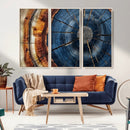 Framed Abstract Tree Ring Wall Art Print Natural Rustic Wood by MyGreatCanvas | Canvas Wall Art Prints | Photo Prints & Wall Decor