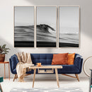 Black Wave Wall Art Canvas Print – Framed Abstract Surf by MyGreatCanvas | Canvas Wall Art Prints | Photo Prints & Wall Decor