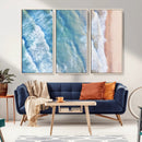 Aerial Ocean View Wall Art Canvas Print – Framed Soft Blue by MyGreatCanvas | Canvas Wall Art Prints | Photo Prints & Wall Decor