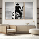 Western Wall Art Canvas Print – Framed Cowboy and Horse by MyGreatCanvas | Canvas Wall Art Prints | Photo Prints & Wall Decor
