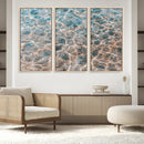 Clear Water Wall Art Canvas Print – Framed Sunlit Ocean