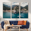 Amalfi Coast Wall Art – Framed Italian Seaside Canvas by MyGreatCanvas | Canvas Wall Art Prints | Photo Prints & Wall Decor