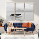 Whale Tail Wall Art – Framed Black White Ocean Canvas by MyGreatCanvas | Canvas Wall Art Prints | Photo Prints & Wall Decor