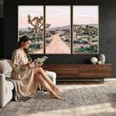 Joshua Tree Park Wall Art Canvas Print – Framed Desert Road by MyGreatCanvas | Canvas Wall Art Prints | Photo Prints & Wall Decor