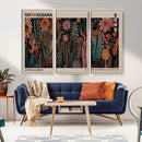 Modern Japanese Wall Art Canvas Print – Framed Abstract