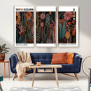 Modern Japanese Wall Art Canvas Print – Framed Abstract