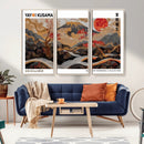 Mount Fuji Wall Art Canvas Print – Framed Abstract Mount