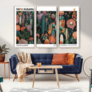 Modern Japanese Wall Art Canvas Print – Framed Abstract