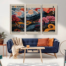 Modern Japanese Wall Art Canvas Print – Framed Contemporary