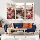 Modern Japanese Wall Art Canvas Print – Framed Abstract