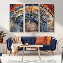 Tree Rings Wall Art Canvas Print – Framed Petrified Wood