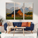 Rustic Barn Wall Art Canvas Print – Framed Grand Teton Park