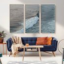 Ocean Waves Wall Art Canvas Print – Framed Coastal Serenity