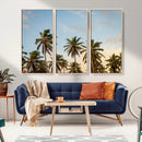 Palms Wall Art Canvas Print – Framed Tropical Coastal Nature
