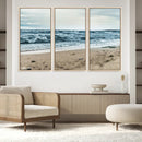 Ocean Wall Art Canvas Print – Moody Coastal Seascape Scene