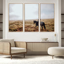 Cowboy Wall Art Canvas Print – Framed Western Rustic Ranch